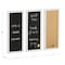 Martha Stewart Everette 18in. x 24in. Cork Board, Chalk Board, Lttr Brd Set w/Psh Pns, Mgnts, Liq Chlk, Lttrs, Wht BR-DK20221011-1-WT-MS - alternate 9